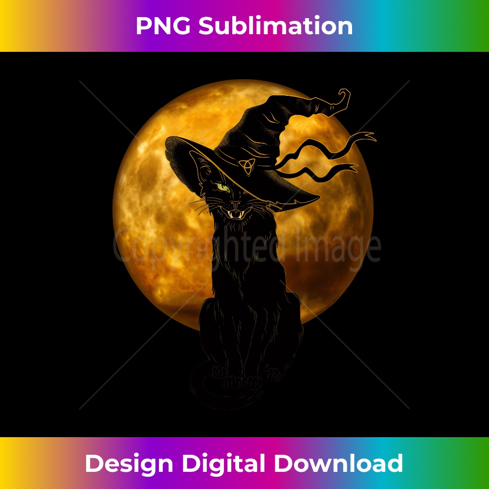 KR-20231219-13002_Scary Vintage Black Cat with Witch Hat Full Moon - Halloween Long Sleeve 0081.jpg