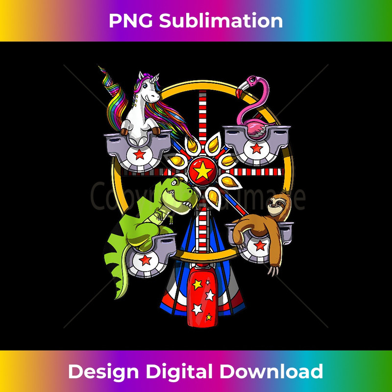 LB-20231219-15278_Unicorn T-Rex Dinosaur Sloth Flamingo Ferris Wheel 3815.jpg