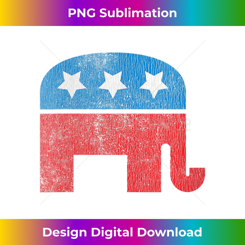 LD-20231219-16204_Womens Distressed Republican Elephant V-Neck 3256.jpg