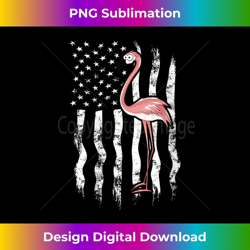 LO-20231219-16777_Womens USA American Flag Funny Cute Pink Cartoon Flamingo V-Neck 1549.jpg