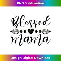 Blessed Mama - Mama Bear Llama Shark - Plus Size Mom - Futuristic PNG Sublimation File - Challenge Creative Boundaries