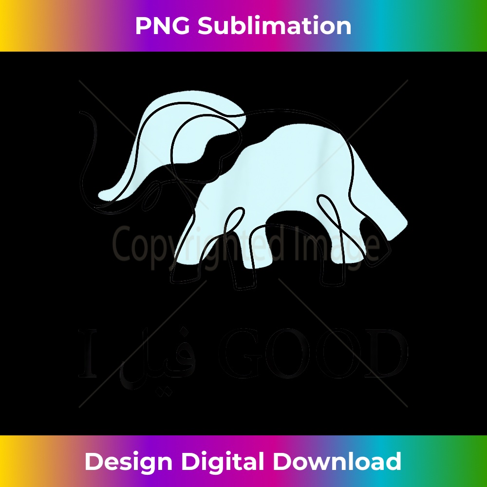 MZ-20231219-4557_Funny Arabic Humor Elephant I Feel Good Arabic Quote 1113.jpg