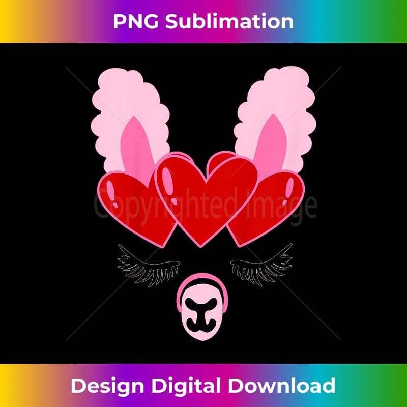 NA-20231219-9638_Kids Girls Llama Face Valentines Day Cute for Toddler Girl Baby 0704.jpg