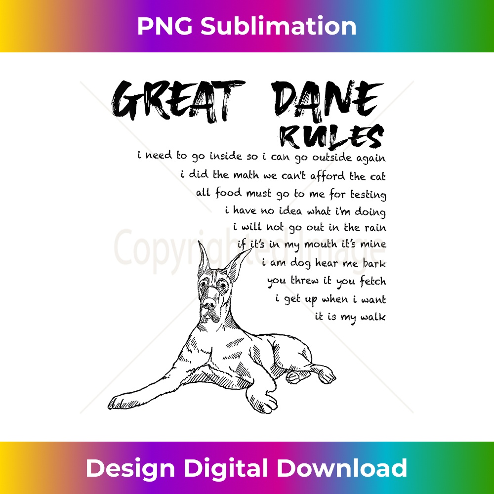 NH-20231219-4887_Funny Great Dane Dog Rules Hand Drawn Art Black 0377.jpg