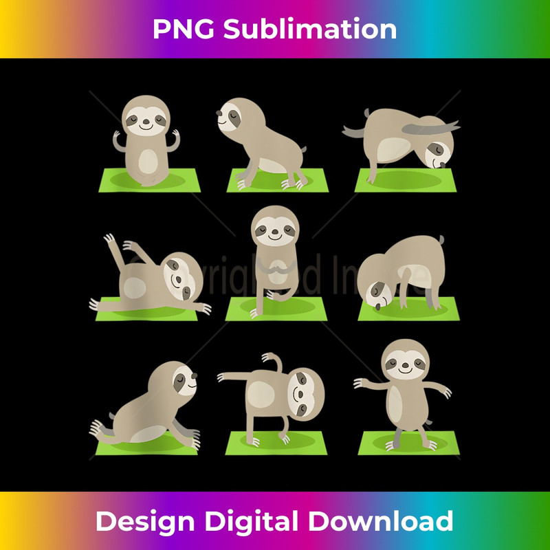 NZ-20231219-17036_Yoga Sloth -Sloths Doing Yoga on Mat-Cool Gifts Tee Tank Top 4105.jpg