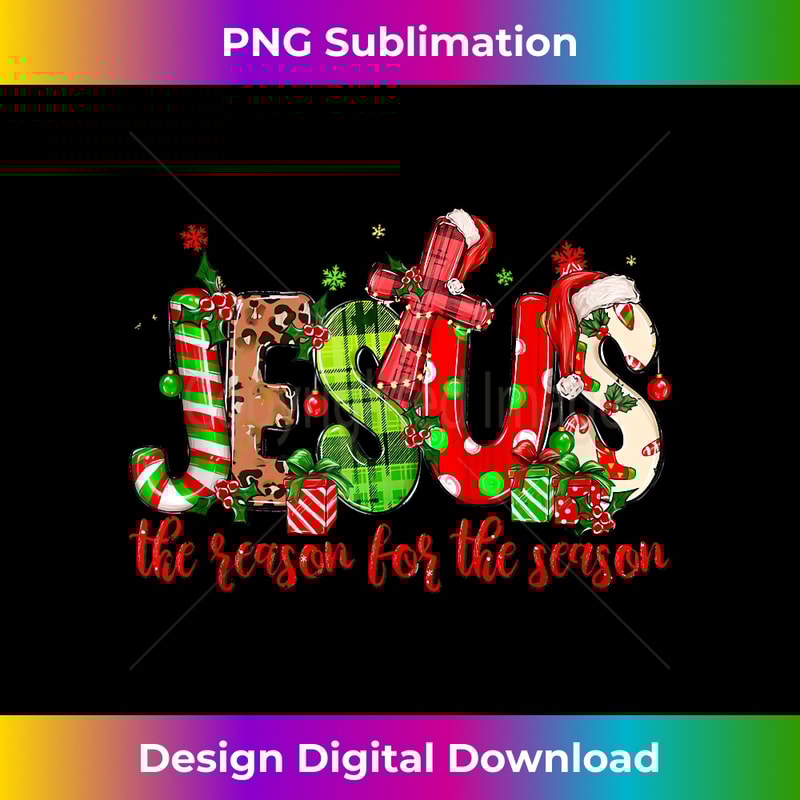 OK-20231219-8763_Jesus is the reason for the season, Christian Christmas Tank Top 1.jpg