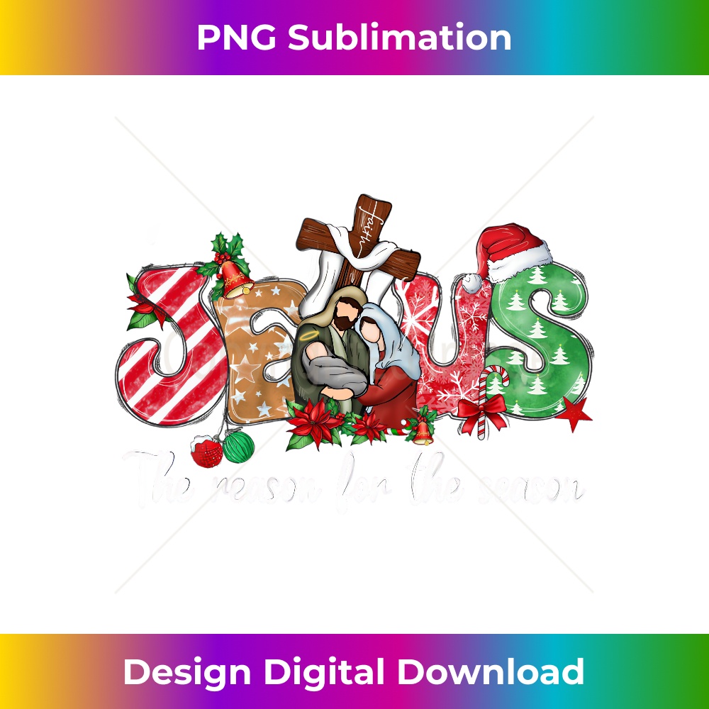 QC-20231219-2050_Christmas Jesus Is The Reason For The Season Jesus Pajamas Long Sleeve.jpg