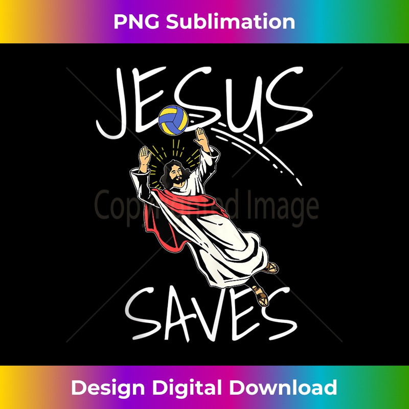 RG-20231219-5007_Funny Jesus Saves Volleyball Gift Volleyball Team Tank Top 1.jpg