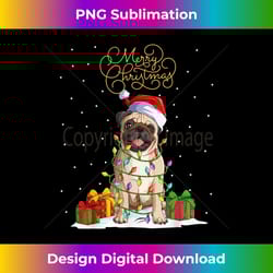 pug merry christmas funny xmas christmas pug - classic sublimation png file - spark your artistic genius