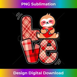 sloth love holding heart valentines day cute animal lover - classic sublimation png file - pioneer new aesthetic frontiers