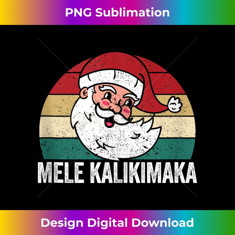 SB-20231219-10553_Mele Kalikimaka Christmas Santa Claus Shaka Hawaii Xmas PJs Tank Top 1.jpg