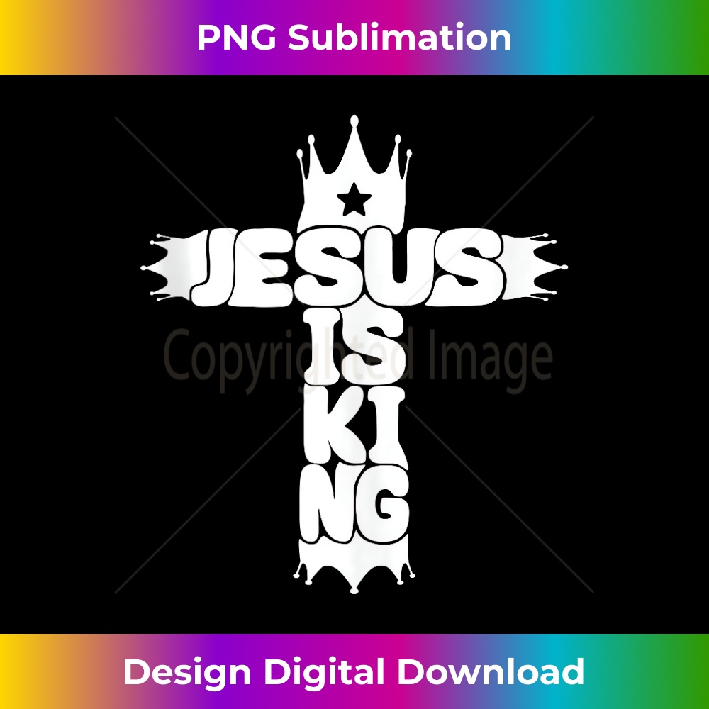 SB-20231219-8423_Jesus is King Cross Christian Tank Top 1.jpg