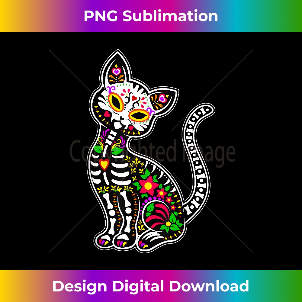 TP-20231219-14209_Sugar Skull Cat Cute Dia De Los Muertos Funny Mexican Gift 3610.jpg