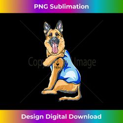 women gifts german shepherd dog tattoo i love mom - sleek sublimation png download - spark your artistic genius