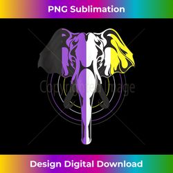 elephant nonbinary flag lgbt pride third gender non binary tank top - urban sublimation png design - access the spectrum of sublimation artistry
