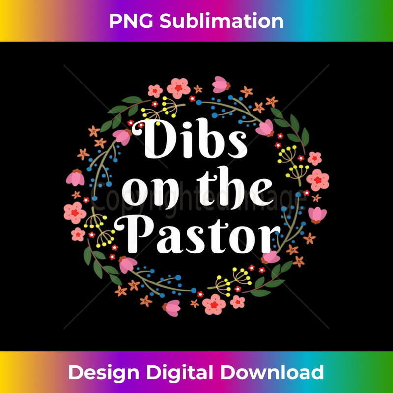 VU-20231219-16266_Womens Funny Dibs On The Pastor Gift For Women Floral Pastor's Wife V-Neck 3281.jpg