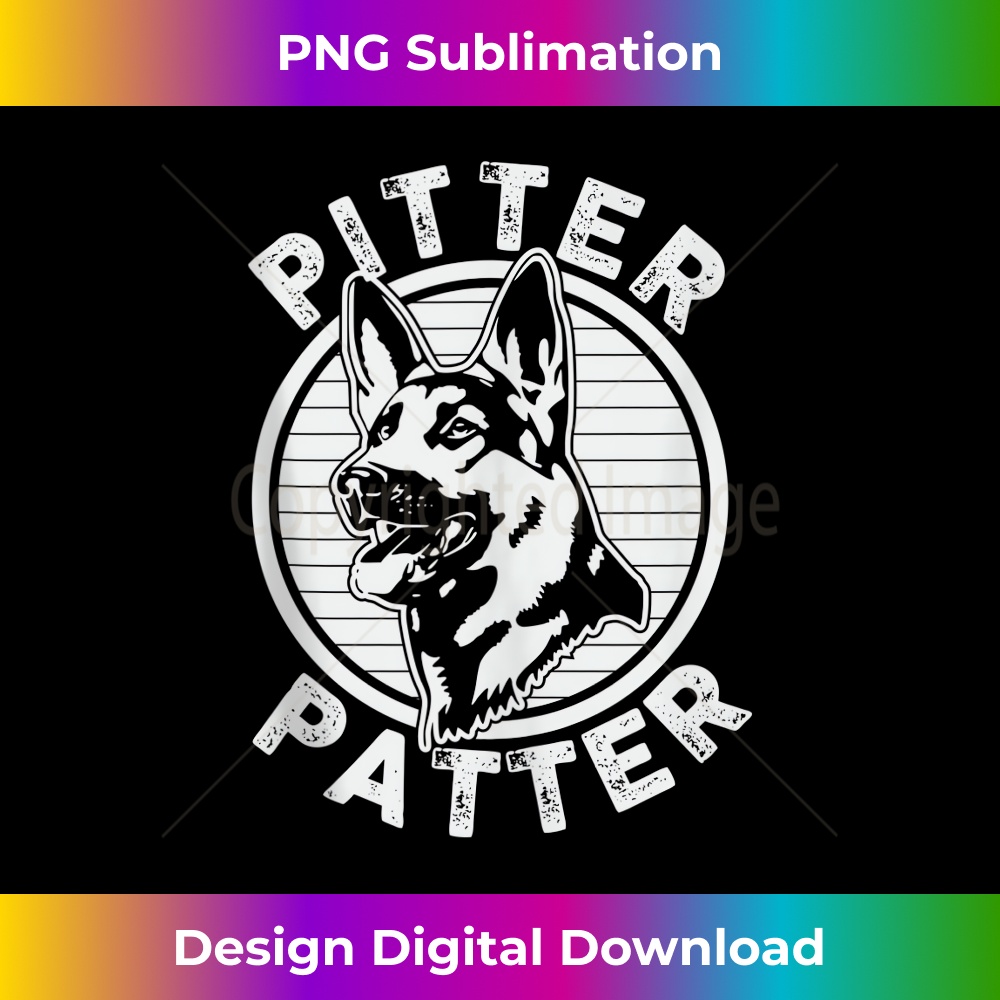 WE-20231219-5158_Funny Pitter Patter - Dog German Shepherd Dog Rescue Woof Tank Top 0014.jpg