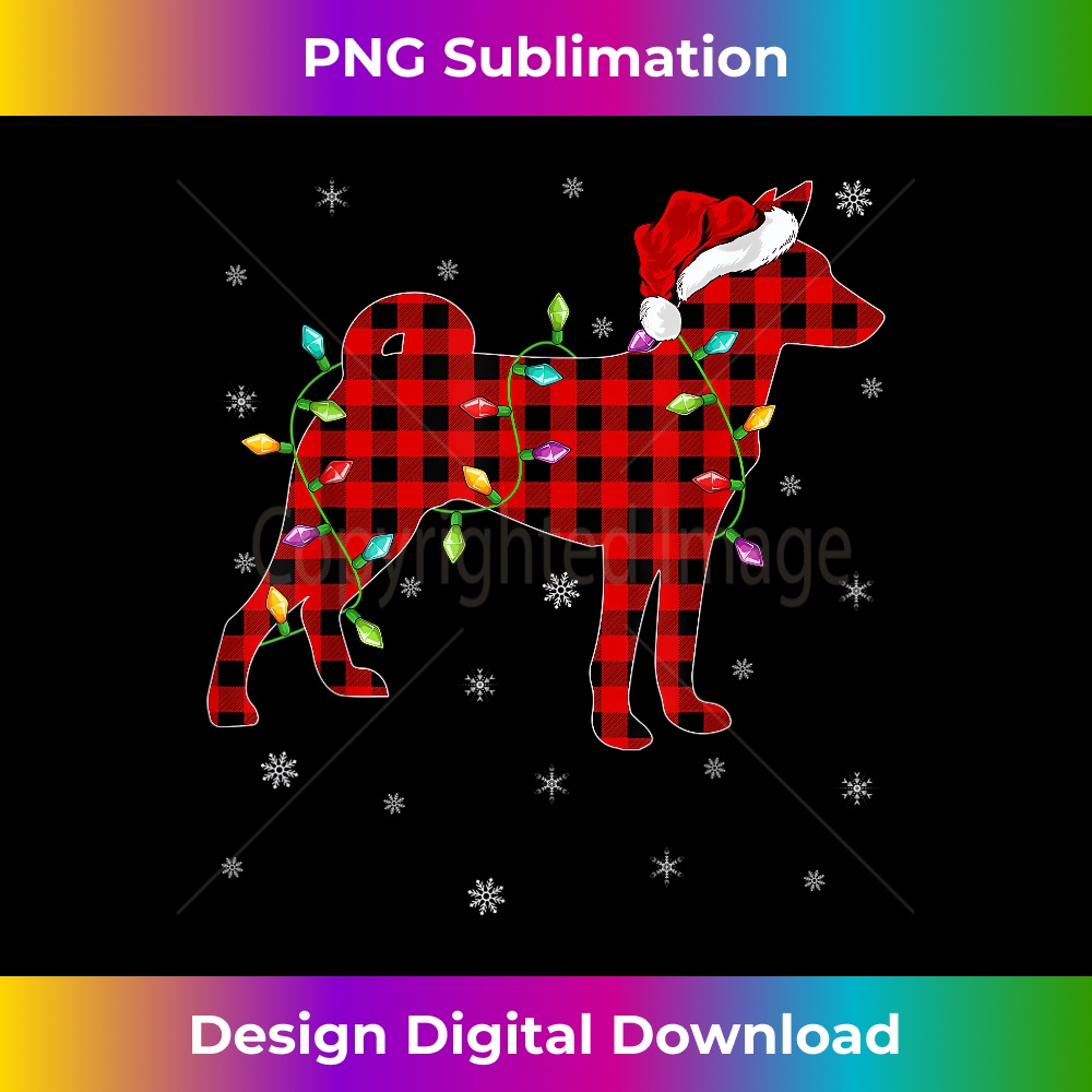 WN-20231219-1196_Buffalo Plaid Family Matching Basenji Christmas Pajama 0123.jpg