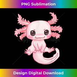 Cute Baby Axolotl Pastel Goth - Cute Kawaii Animal - Deluxe PNG Sublimation Download - Ideal for Imaginative Endeavors