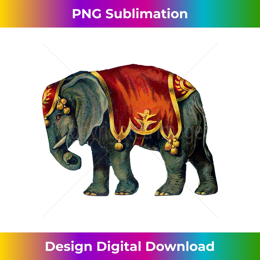 XM-20231219-15548_Vintage Retro Circus Elephant Emoticon Graphic Tshirt 3140.jpg