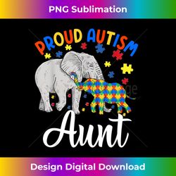 proud autism aunt autistic nephew niece elephant autism - artisanal sublimation png file - channel your creative rebel