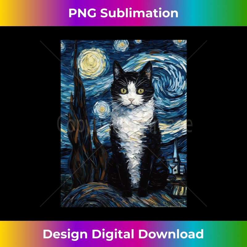 AY-20231219-15194_Tuxedo Cat Starry Night Moon And Stars Art Long Sleeve 0102.jpg