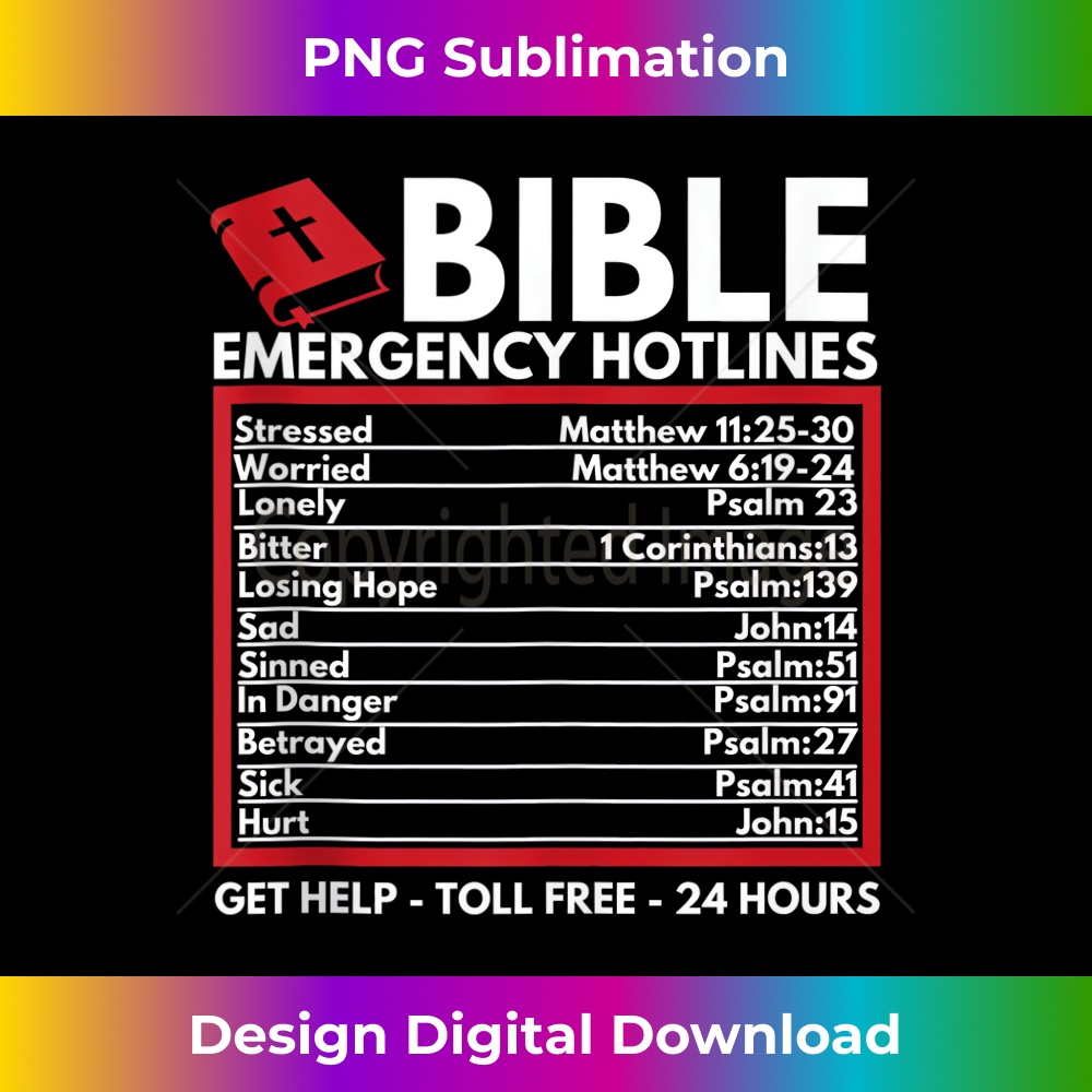 BB-20231219-839_Bible Emergency Numbers - Funny Christian Bible & Jesus Tank Top.jpg