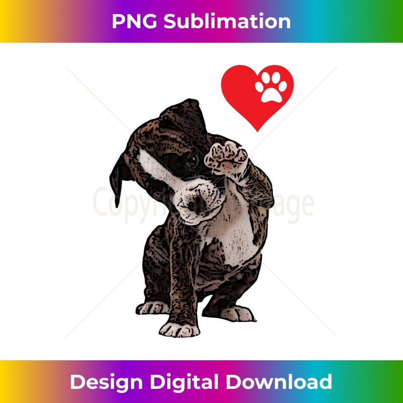 CA-20231219-6551_High Five Heart Bulldog Pup I Love Boxer Dog Lovers Bulldogs Long Sleeve 0016.jpg