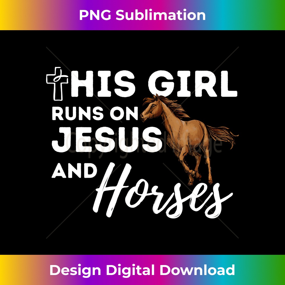 CD-20231219-14807_This Girl Runs On Jesus And Horses - Christian Horse Lover Long Sleeve.jpg