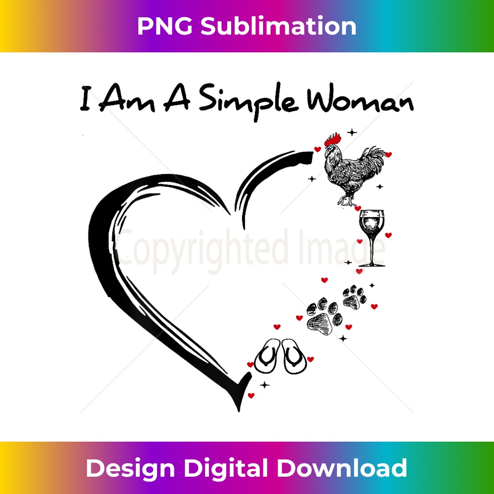 CF-20231219-6710_I Am A Simple Woman Chicken Wine Dogs Flip Flop 0489.jpg