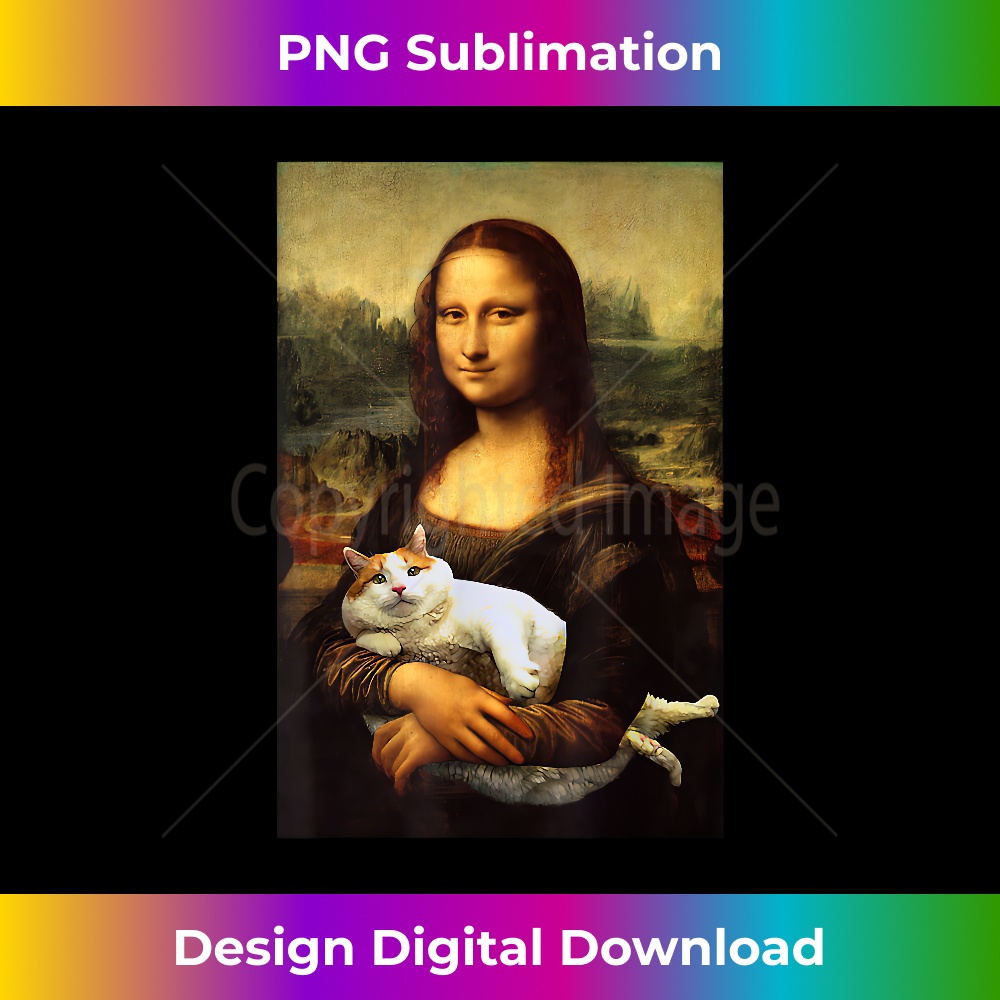 DH-20231219-10810_Mona Lisa With Fat Cat Funny Art Painting 0597.jpg
