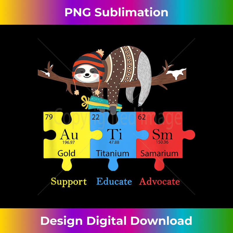 EO-20231219-11652_Otter sloth Support Educate Advocate Autism Awareness Tshirt 2640.jpg