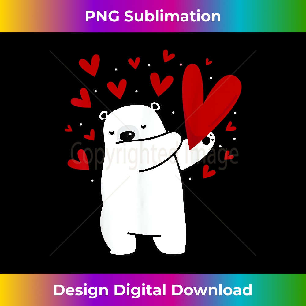 FP-20231219-2955_Dabbing Polar Bear Heart Valentines Day Gift Animal Lover 0628.jpg