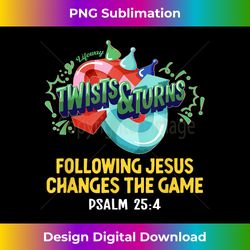 twists turns vbs following jesus changes the game psalm - classic sublimation png file - enhance your art with a dash of spice
