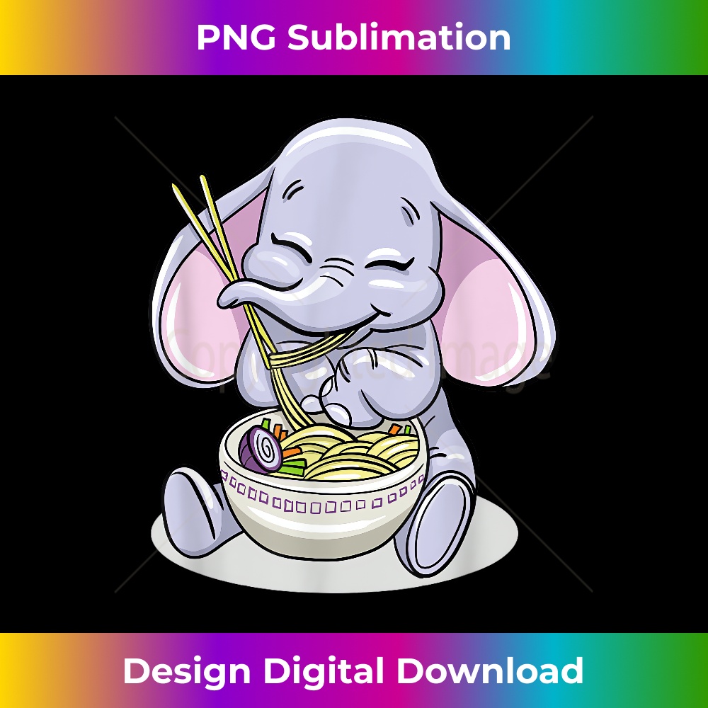GA-20231219-9539_Kawaii Baby Elephant Eating Ramen Noodles Gift 1891.jpg