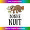 GL-20231219-4850_Funny French Sloth Bonne Nuit Bed Pajama Nightgown 0938.jpg