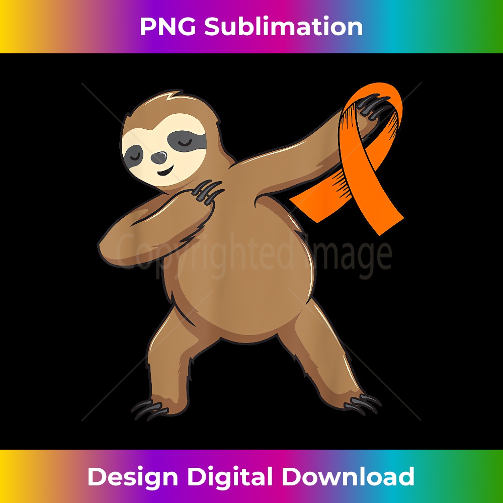 GP-20231219-3721_Endometrial Cancer Awareness Peach Ribbon Dabbing Sloth Gift 0787.jpg