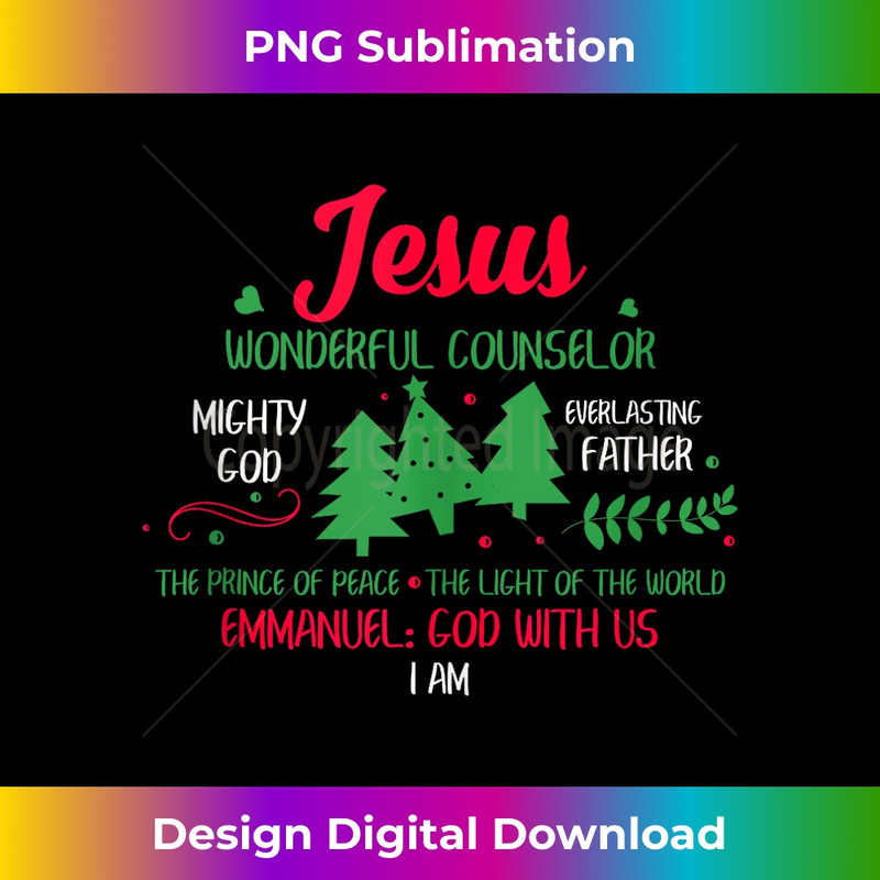 GX-20231219-1644_Christian Christmas Bible God With Us Jesus Tree Tank Top.jpg