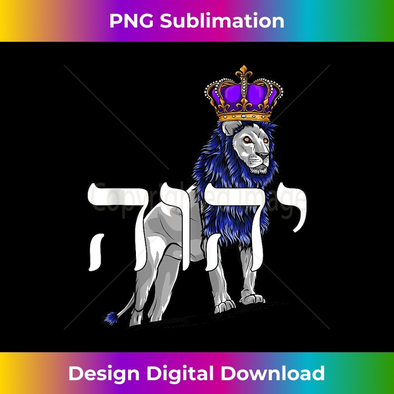 HE-20231219-17027_yhwh lion of judah - yahweh in hebrew Tank Top 5.jpg