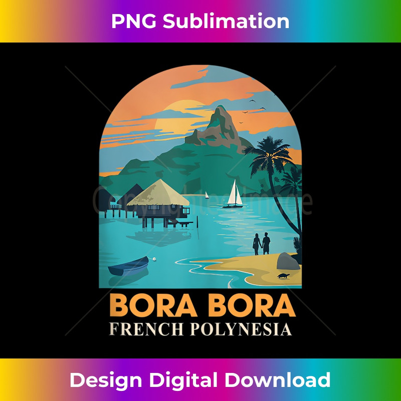 IE-20231219-1094_Bora Bora France Travel Poster Meet Me In Paris Traveling Tank Top 0269.jpg