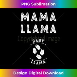Cute Pregnancy Announcement T Mama Llama Christmas Gift - Contemporary PNG Sublimation Design - Chic, Bold, and Uncompromising