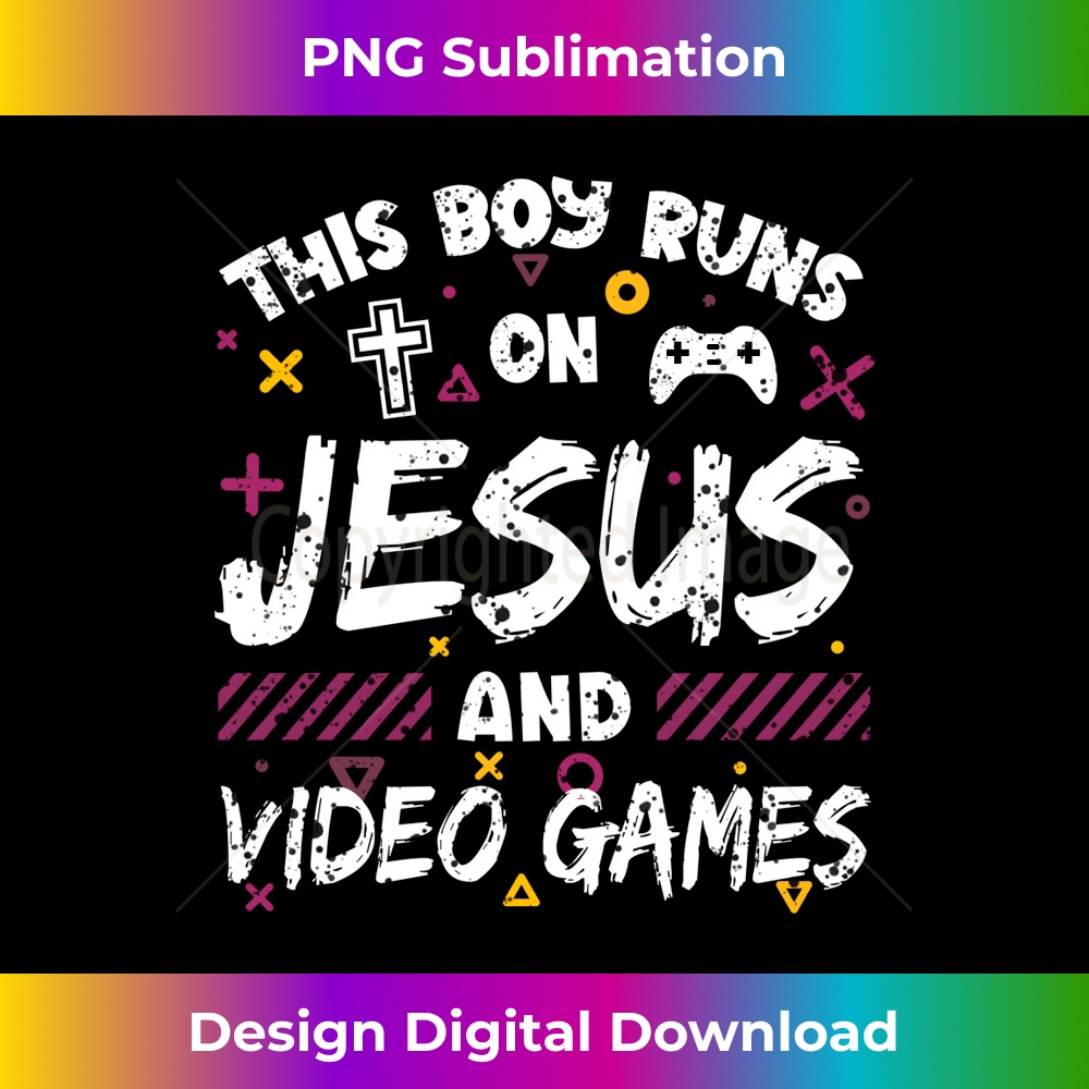 IN-20231219-14717_This Boy Runs On Jesus And Video Games Love Christian Gaming Long Sleeve 1.jpg