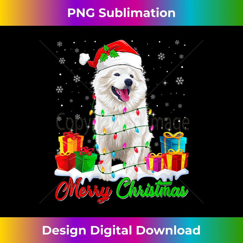 JD-20231219-16072_Womens American Eskimo Dog Lover Merry Christmas Lights Pajama V-Neck 1151.jpg