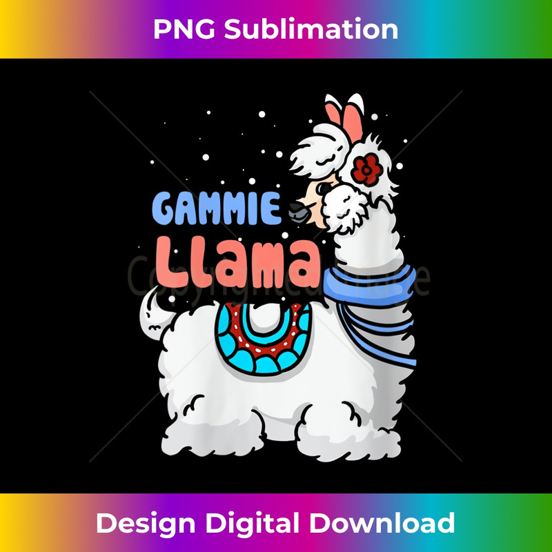 JU-20231219-16299_Womens Gammie Llama Matching Family Christmas Pajamas Gifts V-Neck 1510.jpg