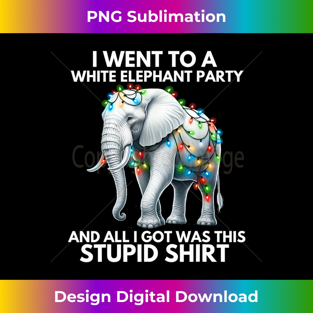 JW-20231219-5385_Funny White Elephant Gift Wrapped Elephant Dumb Gift Long Sleeve 1249.jpg