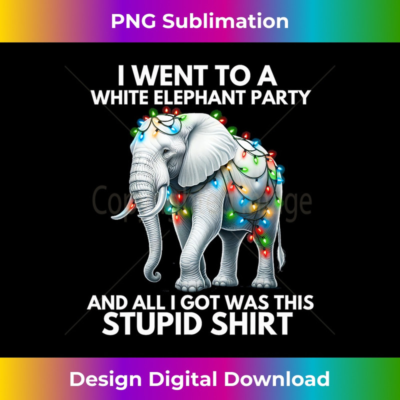 JW-20231219-5385_Funny White Elephant Gift Wrapped Elephant Dumb Gift Long Sleeve 1249.jpg