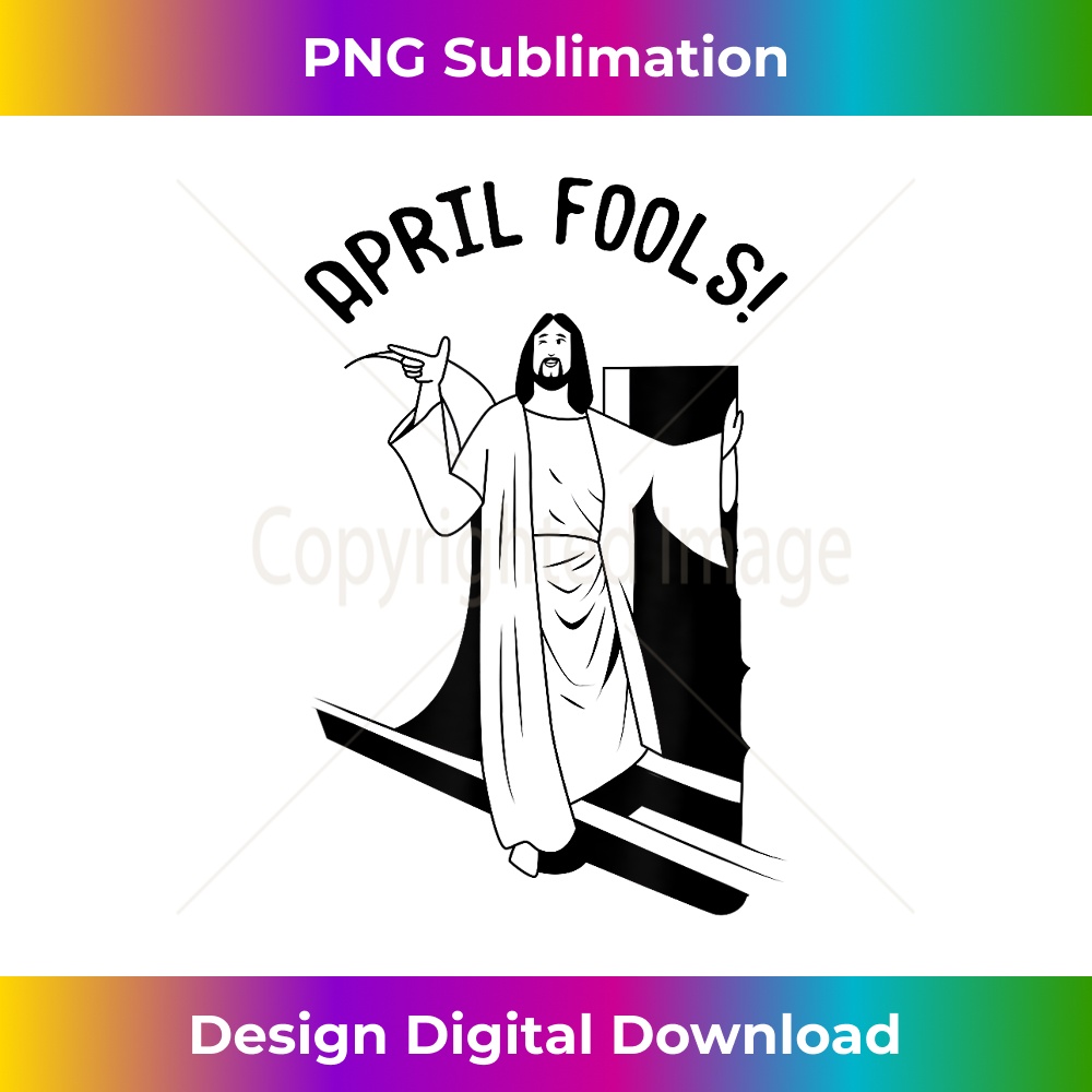 KG-20231219-8117_Jesus Christ Rising from Tomb Funny April Fools Tee 1.jpg