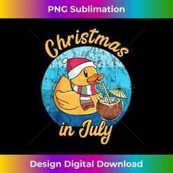 christmas in july santa duck xmas summer pool party - innovative png sublimation design - pioneer new aesthetic frontiers