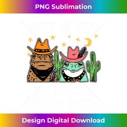 you & me go fishin in the dark country frogs quote long sleeve - classic sublimation png file - spark your artistic genius