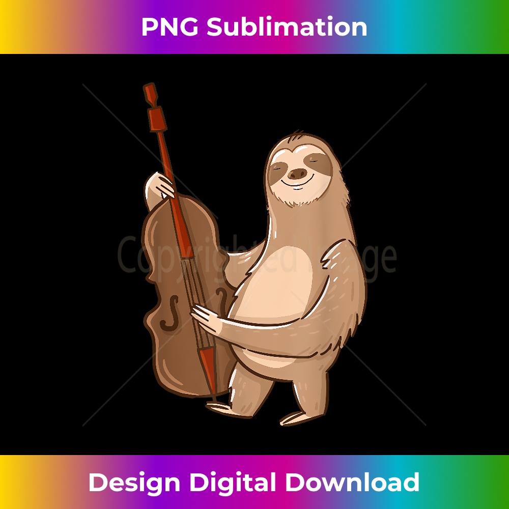 LT-20231219-3380_Double Bass Sloth Cool Upright Bass Jazz Musician Gift 0716.jpg